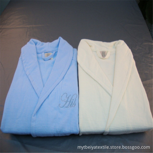 100% Cotton Comfortable Wholesale Bathrobe Waffle